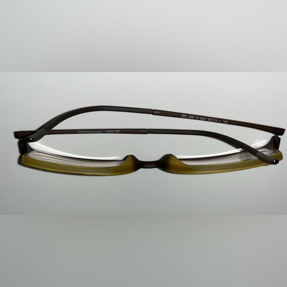 SILHOUETTE MEN’S STYLISH BROWN & TAN EYEGLASSES Lightweight Design - Picture 6 of 8